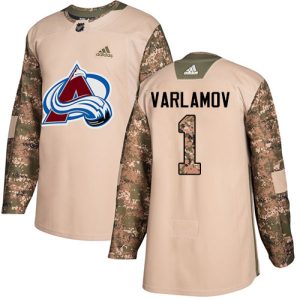 Chic Adidas Avalanche #1 Semyon Varlamov Camo Authentic 2017 Veterans Day Stitched NHL Jersey perfect for game days