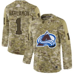 Stylish Adidas Avalanche #1 Semyon Varlamov Camo Authentic Stitched NHL Jersey to elevate your fan gear collection