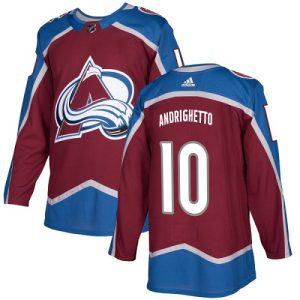 Chic Adidas Avalanche #10 Sven Andrighetto Burgundy Home Authentic Stitched NHL Jersey perfect for game days