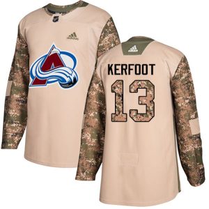 Premium Adidas Avalanche #13 Alexander Kerfoot Camo Authentic 2017 Veterans Day Stitched NHL Jersey to show your team spirit