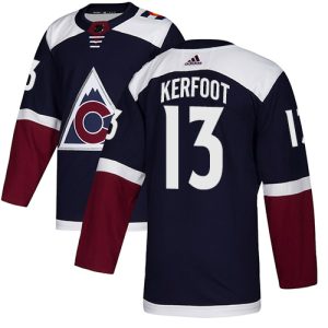 Gorgeous Adidas Avalanche #13 Alexander Kerfoot Navy Alternate Authentic Stitched NHL Jersey to stand out at the stadium