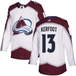 Top - notch Adidas Avalanche #13 Alexander Kerfoot White Road Authentic Stitched NHL Jersey to stand out at the stadium