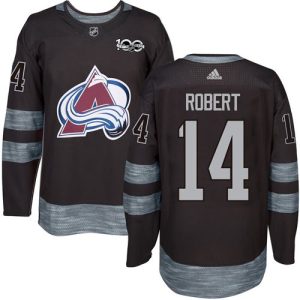 Amazing Adidas Avalanche #14 Rene Robert Black 1917 2017 100th Anniversary Stitched NHL Jersey perfect for game days