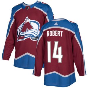 Cool Adidas Avalanche #14 Rene Robert Burgundy Home Authentic Stitched NHL Jersey to elevate your fan gear collection