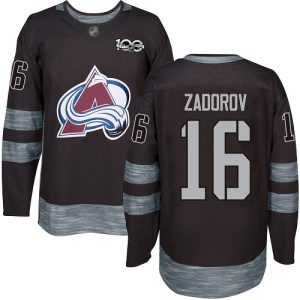 Premium Adidas Avalanche #16 Nikita Zadorov Black 1917 2017 100th Anniversary Stitched NHL Jersey to elevate your fan gear collection
