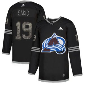Premium Adidas Avalanche #19 Joe Sakic Black Authentic Classic Stitched NHL Jersey perfect for game days
