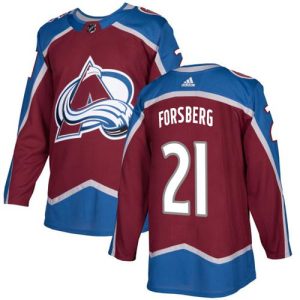 Premium Adidas Avalanche #21 Peter Forsberg Burgundy Home Authentic Stitched NHL Jersey to stand out at the stadium