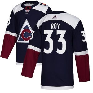 Stunning Adidas Avalanche #33 Patrick Roy Navy Alternate Authentic Stitched NHL Jersey to show your team spirit