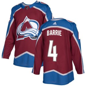 Amazing Adidas Avalanche #4 Tyson Barrie Burgundy Home Authentic Stitched NHL Jersey to stand out at the stadium