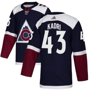 Sleek Adidas Avalanche #43 Nazem Kadri Navy Alternate Authentic Stitched NHL Jersey to stand out at the stadium