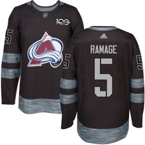 Amazing Adidas Avalanche #5 Rob Ramage Black 1917 2017 100th Anniversary Stitched NHL Jersey to elevate your fan gear collection