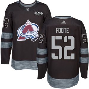 Stunning Adidas Avalanche #52 Adam Foote Black 1917 2017 100th Anniversary Stitched NHL Jersey for ultimate hockey enthusiasts