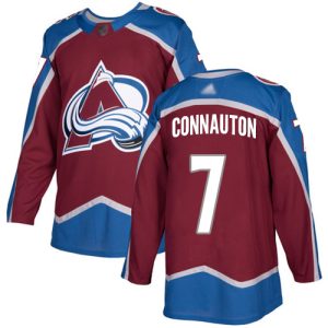 Chic Adidas Avalanche #7 Kevin Connauton Burgundy Home Authentic Stitched NHL Jersey perfect for game days