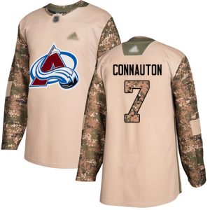 Cool Adidas Avalanche #7 Kevin Connauton Camo Authentic 2017 Veterans Day Stitched NHL Jersey a must - have for collectors