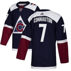 Stylish Adidas Avalanche #7 Kevin Connauton Navy Alternate Authentic Stitched NHL Jersey perfect for game days