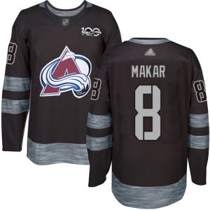 Stylish Adidas Avalanche #8 Cale Makar Black 1917 2017 100th Anniversary Stitched NHL Jersey to show your team spirit