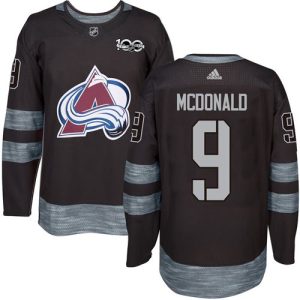 Fantastic Adidas Avalanche #9 Lanny McDonald Black 1917 2017 100th Anniversary Stitched NHL Jersey a must - have for collectors