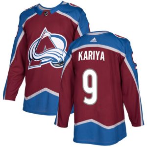 Premium Adidas Avalanche #9 Paul Kariya Burgundy Home Authentic Stitched NHL Jersey for die - hard fans