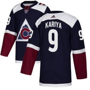 Chic Adidas Avalanche #9 Paul Kariya Navy Alternate Authentic Stitched NHL Jersey for ultimate hockey enthusiasts
