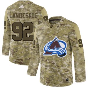 Amazing Adidas Avalanche #92 Gabriel Landeskog Camo Authentic Stitched NHL Jersey for die - hard fans