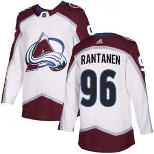 Top - notch Adidas Avalanche #96 Mikko Rantanen White Road Authentic Stitched NHL Jersey to elevate your fan gear collection