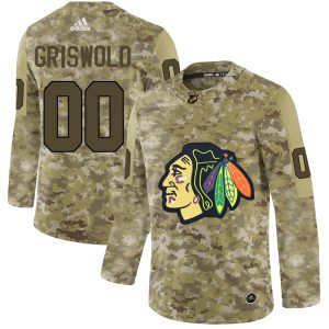 Amazing Adidas Blackhawks #00 Clark Griswold Camo Authentic Stitched NHL Jersey to elevate your fan gear collection
