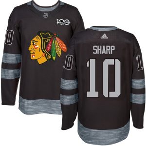 Fantastic Adidas Blackhawks #10 Patrick Sharp Black 1917 2017 100th Anniversary Stitched NHL Jersey perfect for game days
