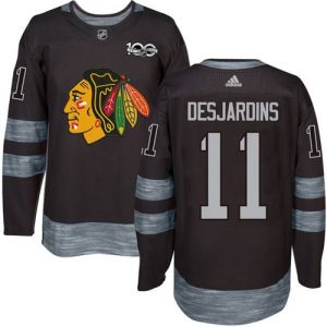 Premium Adidas Blackhawks #11 Andrew Desjardins Black 1917 2017 100th Anniversary Stitched NHL Jersey to elevate your fan gear collection
