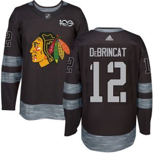 Cool Adidas Blackhawks #12 Alex DeBrincat Black 1917 2017 100th Anniversary Stitched NHL Jersey for die - hard fans