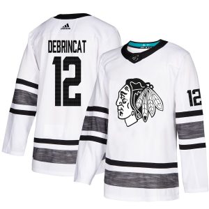 Stunning Adidas Blackhawks #12 Alex DeBrincat White 2019 All Star Game Parley Authentic Stitched NHL Jersey to stand out at the stadium