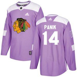 Top - notch Adidas Blackhawks #14 Richard Panik Purple Authentic Fights Cancer Stitched NHL Jersey to elevate your fan gear collection