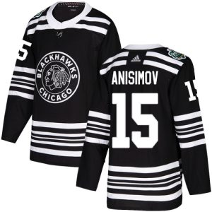 Stylish Adidas Blackhawks #15 Artem Anisimov Black Authentic 2019 Winter Classic Stitched NHL Jersey perfect for game days