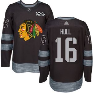 Chic Adidas Blackhawks #16 Bobby Hull Black 1917 2017 100th Anniversary Stitched NHL Jersey a must - have for collectors