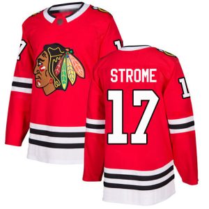 Fantastic Adidas Blackhawks #17 Dylan Strome Red Home Authentic Stitched NHL Jersey perfect for game days