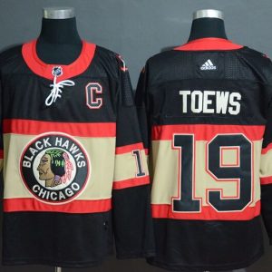 Gorgeous Adidas Blackhawks #19 Jonathan Toews Men's Black Classic Retro Stitched NHL Jersey for ultimate hockey enthusiasts
