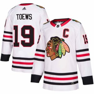 Top - notch Adidas Blackhawks #19 Jonathan Toews White Road Authentic Stitched NHL Jersey for ultimate hockey enthusiasts
