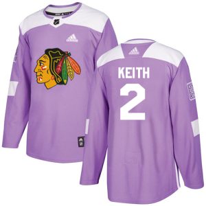 Chic Adidas Blackhawks #2 Duncan Keith Purple Authentic Fights Cancer Stitched NHL Jersey for die - hard fans