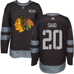 Chic Adidas Blackhawks #20 Brandon Saad Black 1917 2017 100th Anniversary Stitched NHL Jersey for ultimate hockey enthusiasts