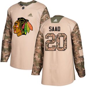 Stylish Adidas Blackhawks #20 Brandon Saad Camo Authentic 2017 Veterans Day Stitched NHL Jersey to show your team spirit