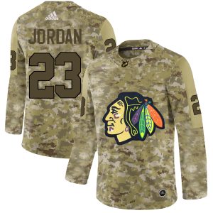 Stylish Adidas Blackhawks #23 Michael Jordan Camo Authentic Stitched NHL Jersey to show your team spirit