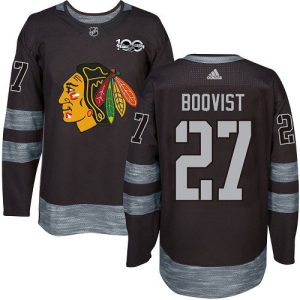 Top - notch Adidas Blackhawks #27 Adam Boqvist Black 1917 2017 100th Anniversary Stitched NHL Jersey to show your team spirit