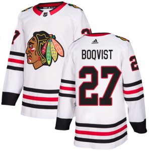 Gorgeous Adidas Blackhawks #27 Adam Boqvist White Road Authentic Stitched NHL Jersey to show your team spirit