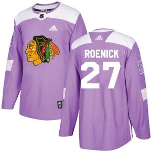 Chic Adidas Blackhawks #27 Jeremy Roenick Purple Authentic Fights Cancer Stitched NHL Jersey perfect for game days