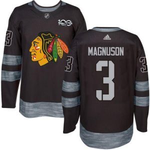Fantastic Adidas Blackhawks #3 Keith Magnuson Black 1917 2017 100th Anniversary Stitched NHL Jersey to show your team spirit