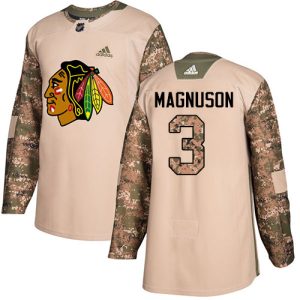 Amazing Adidas Blackhawks #3 Keith Magnuson Camo Authentic 2017 Veterans Day Stitched NHL Jersey for die - hard fans