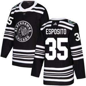 Chic Adidas Blackhawks #35 Tony Esposito Black Authentic 2019 Winter Classic Stitched NHL Jersey to elevate your fan gear collection