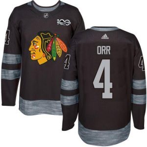 Stunning Adidas Blackhawks #4 Bobby Orr Black 1917 2017 100th Anniversary Stitched NHL Jersey to elevate your fan gear collection