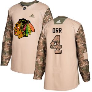 Sleek Adidas Blackhawks #4 Bobby Orr Camo Authentic 2017 Veterans Day Stitched NHL Jersey to elevate your fan gear collection