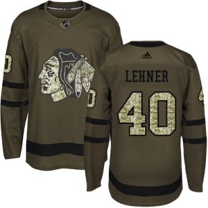 Cool Adidas Blackhawks #40 Robin Lehner Green Salute to Service Stitched NHL Jersey to elevate your fan gear collection