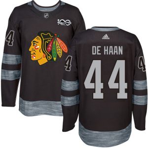 Sleek Adidas Blackhawks #44 Calvin De Haan Black 1917 2017 100th Anniversary Stitched NHL Jersey to show your team spirit